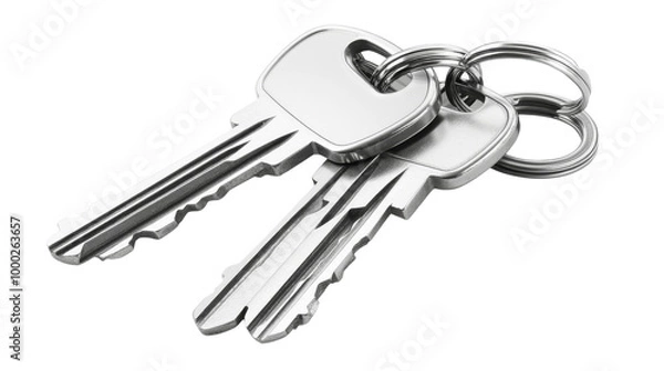 Fototapeta Two Keys on a Ring.