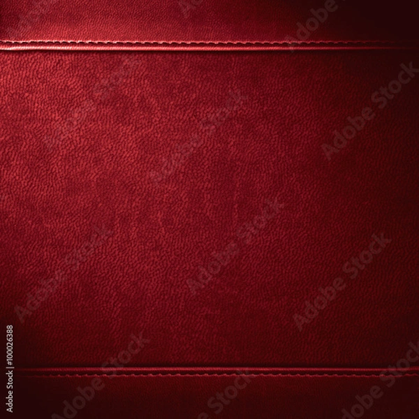 Obraz red leather background