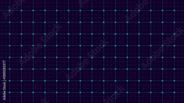 Fototapeta Virtual Technology Futuristic User Interface HUD Grid. Spaceship FUI GUI Backdrop Design. Science Fiction Theme Design, Artificial Intelligence. Hi-Tech Bg. Vector Illustration
