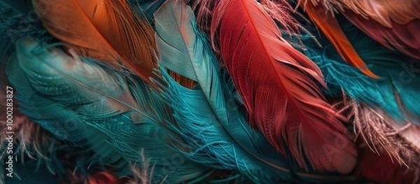 Fototapeta Feathers Background Image
