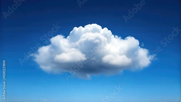 Fototapeta Fluffy Clouds in the Skyline: Majestic Cloud Formations and Scenic Sky Views for Atmospheric Visuals for Poster and Digital Design Projects