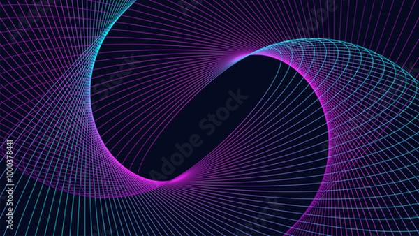 Fototapeta rainbow color abstract wave background template