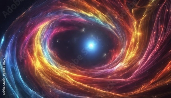 Fototapeta Waves of Illumination - Electromagnetic Colors Unveiled, HDR, Dynamic Range