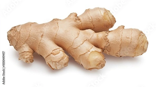 Fototapeta Ginger root on solid white background, single object