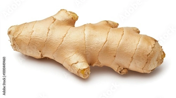 Fototapeta Ginger root on solid white background, single object
