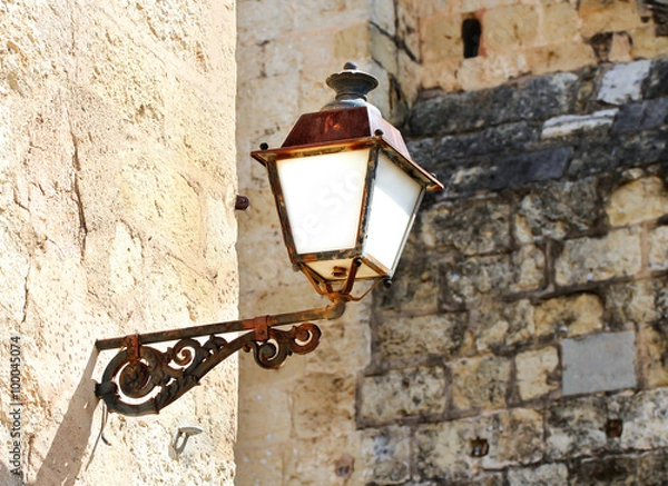 Fototapeta Beautiful old street light from Benedictine monastery build in R
