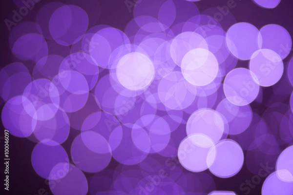 Obraz Purple bokeh circles light effect
