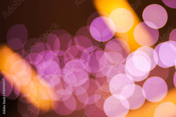 Obraz Pink bokeh circles light effect