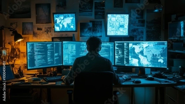 Obraz Nighttime Data Analysis