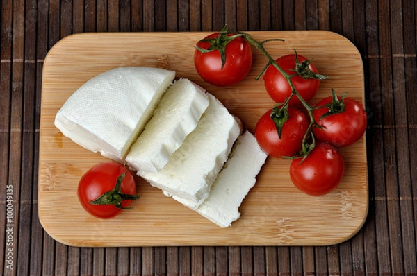 Obraz goat cheese and tomatoes