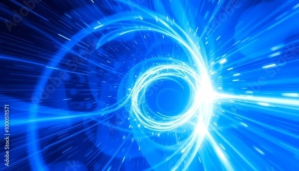 Obraz blue light background