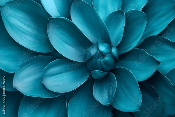 Obraz Teal Flower Macro Photography