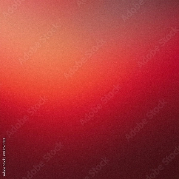 Fototapeta modern and simple red gradient colors background with grain rough texture