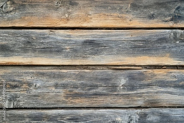 Fototapeta The old wood texture with natural patterns - generative ai