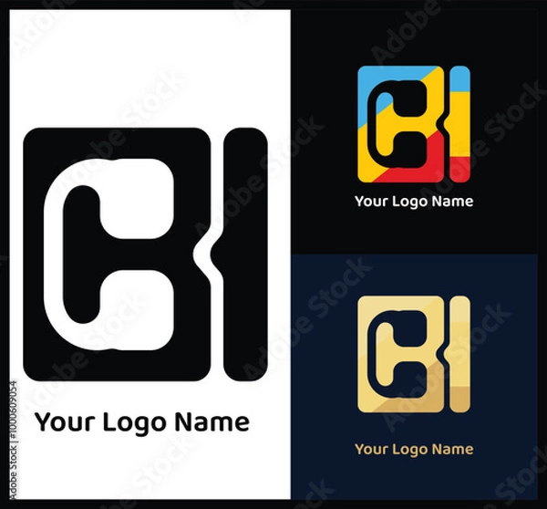 Obraz Creative Square CI Logo with Modern Style