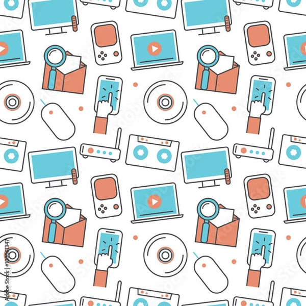 Obraz Vector modern seamless pattern texture background