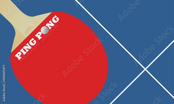 Obraz ping pong racket ball game tennis sport