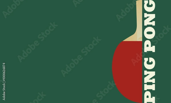 Obraz ping pong racket ball game tennis sport