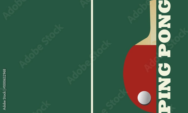 Obraz ping pong racket ball game tennis sport