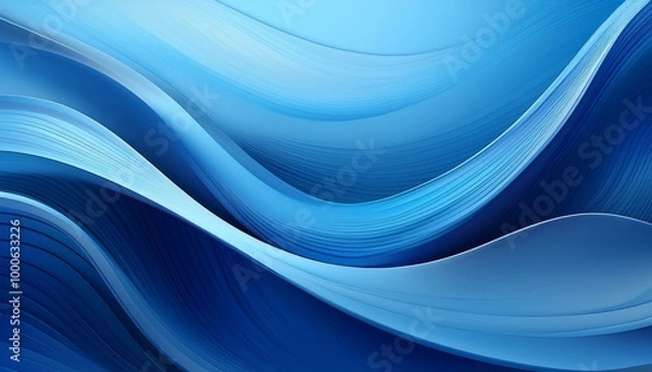 Fototapeta Abstract blue wave background