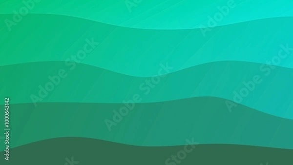 Obraz Background image of gradient green wave texture design