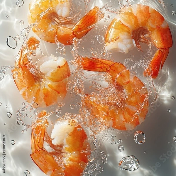 Obraz Chopped cooked shrimp