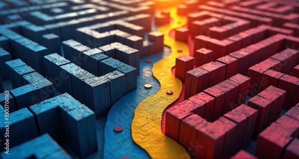 Obraz arrow in labyrinth