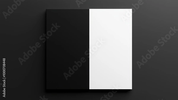 Obraz Minimalist black and white abstract artwork