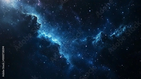 Fototapeta Night sky with stars in the galaxy.generative ai