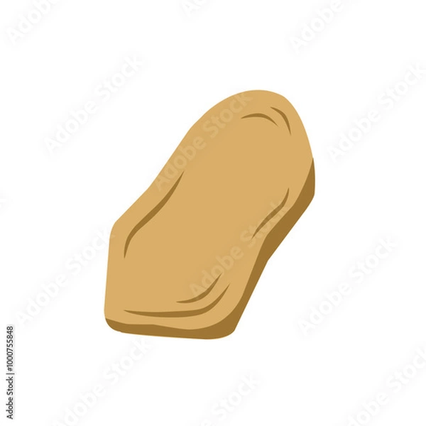Obraz brown stone vector illustration