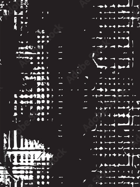 Fototapeta Abstract background. Monochrome texture. Image includes a effect the black and white tones