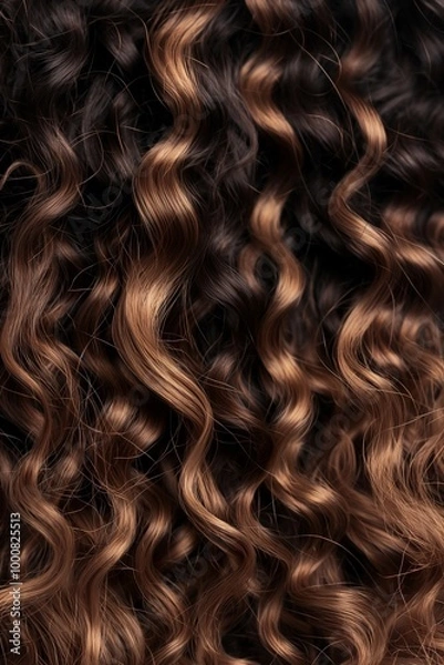 Fototapeta Sample of a woman's hair color and texture