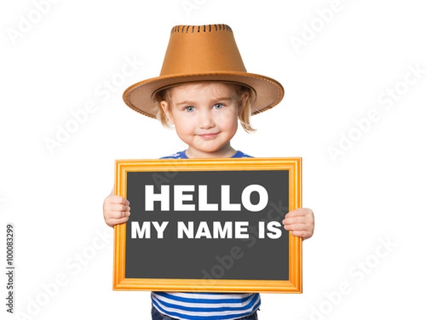 Fototapeta Text HELLO MY NAME IS.