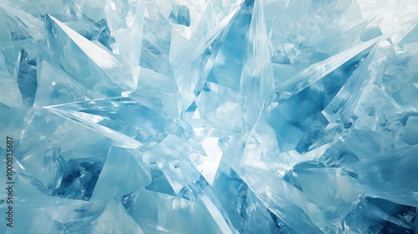 Fototapeta Sharp Ice Crystals