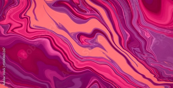 Fototapeta Intricate Pattern and Vibrant Colors in a Bold Design
