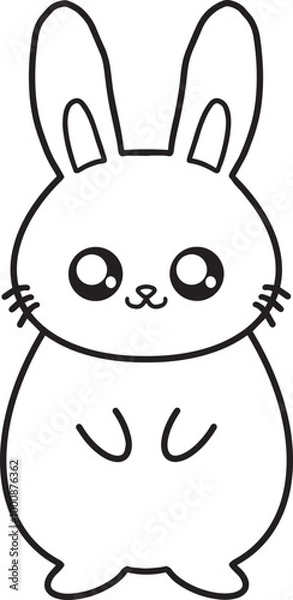 Obraz Cute Rabbit Line Art