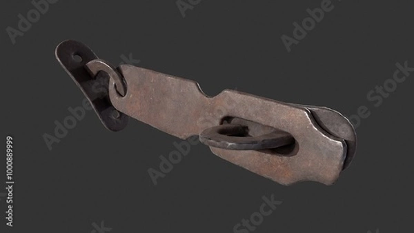 Fototapeta Door Hook and Latch