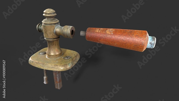 Fototapeta Old Door Handle