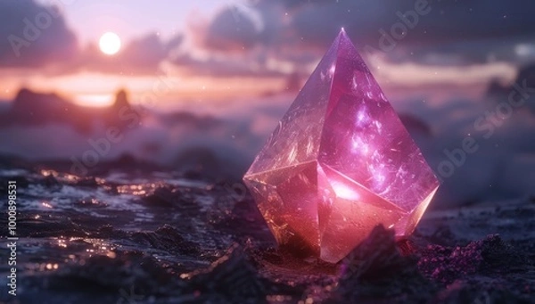 Fototapeta conceptual image symbolising the rise of blockchain currencies; Etherium. 
