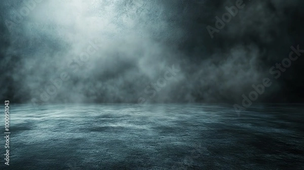 Fototapeta Ethereal Foggy Landscape with Subtle Reflections