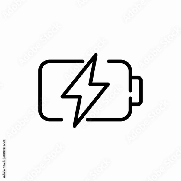 Obraz battery energy charging icon sign vector