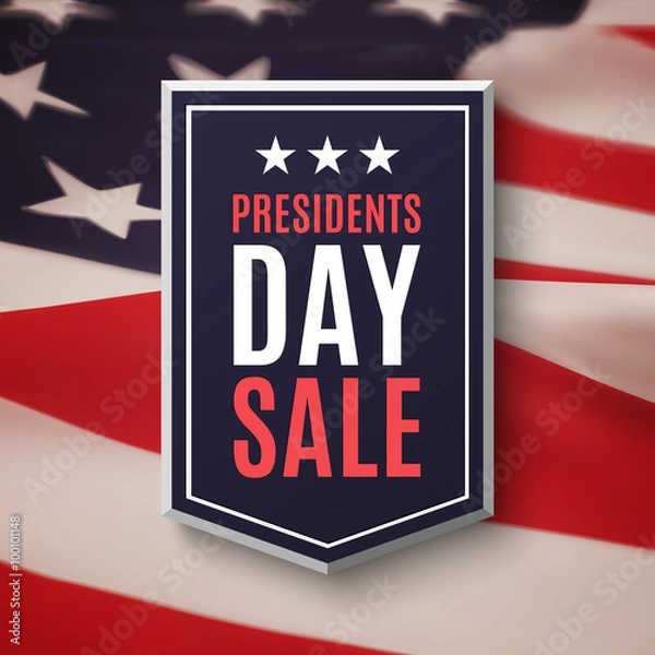 Obraz Presidents day sale background.