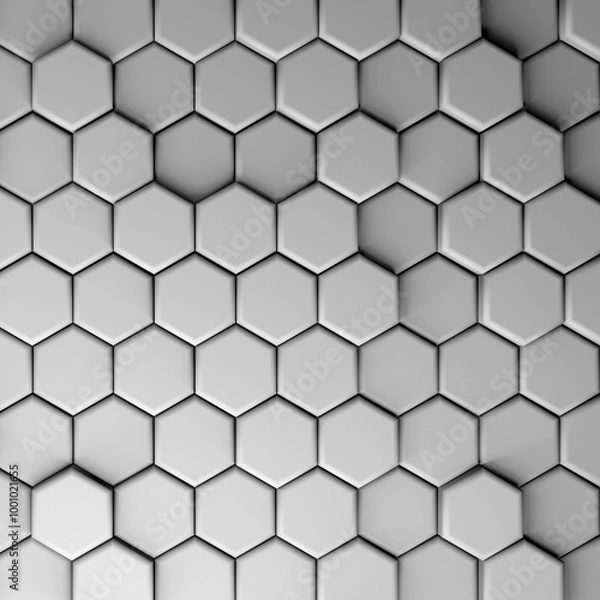 Obraz CGI 3d hexagonal wallpaper background