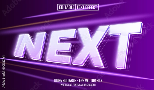 Fototapeta next editable text effect