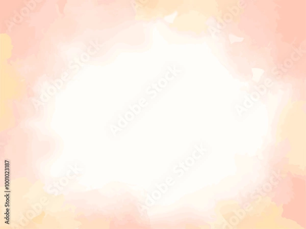 Obraz 優しいピンクの水彩テクスチャ背景イラスト