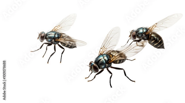 Obraz Common fly insect closeup.