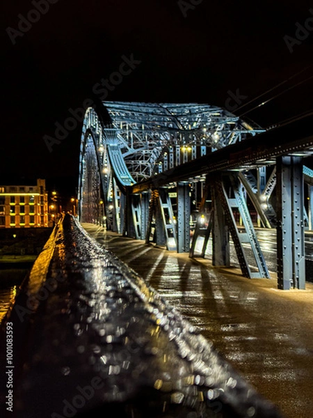 Fototapeta bridge at night