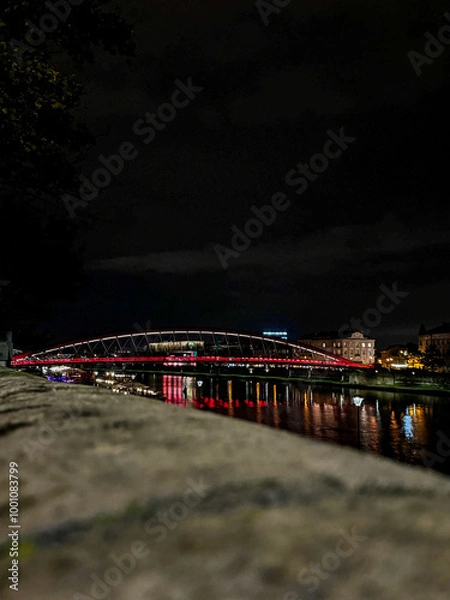Fototapeta bridge at night