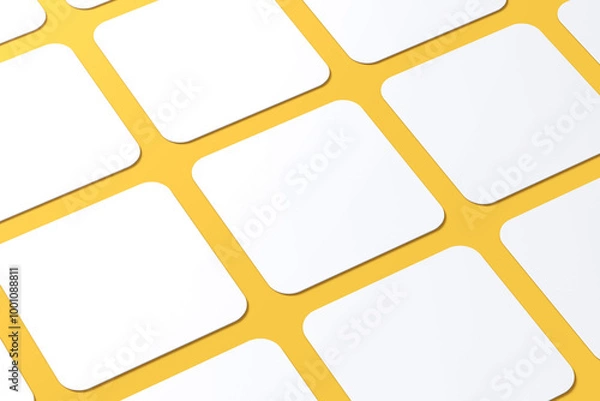 Obraz  Square Rounded Business Card