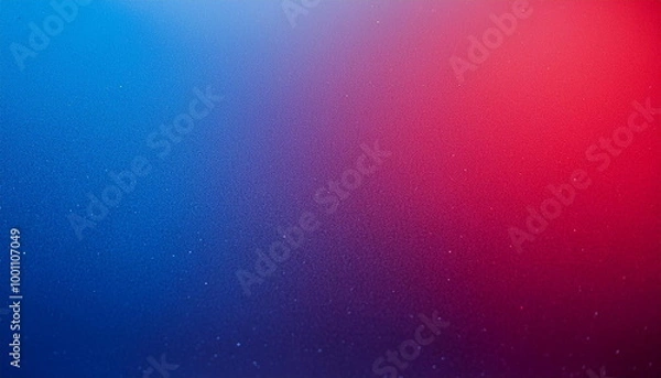 Fototapeta modern and simple blue and red gradient colors background with grain rough texture